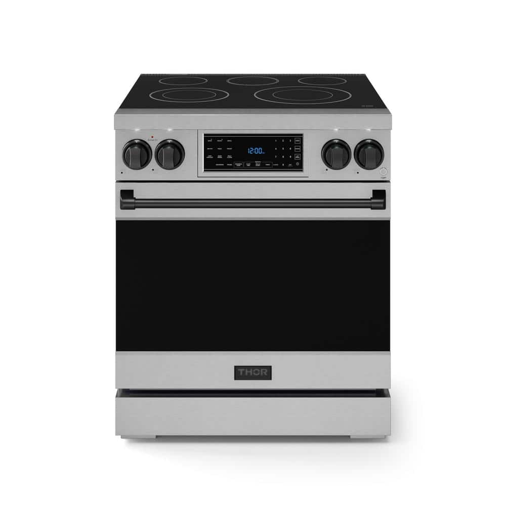 Ramsay Series 30 in. 5-Burner Elements Freestanding Electric Range in Stainless Steel and Matte Black with Air Fryer price history on PriceWatchPro
