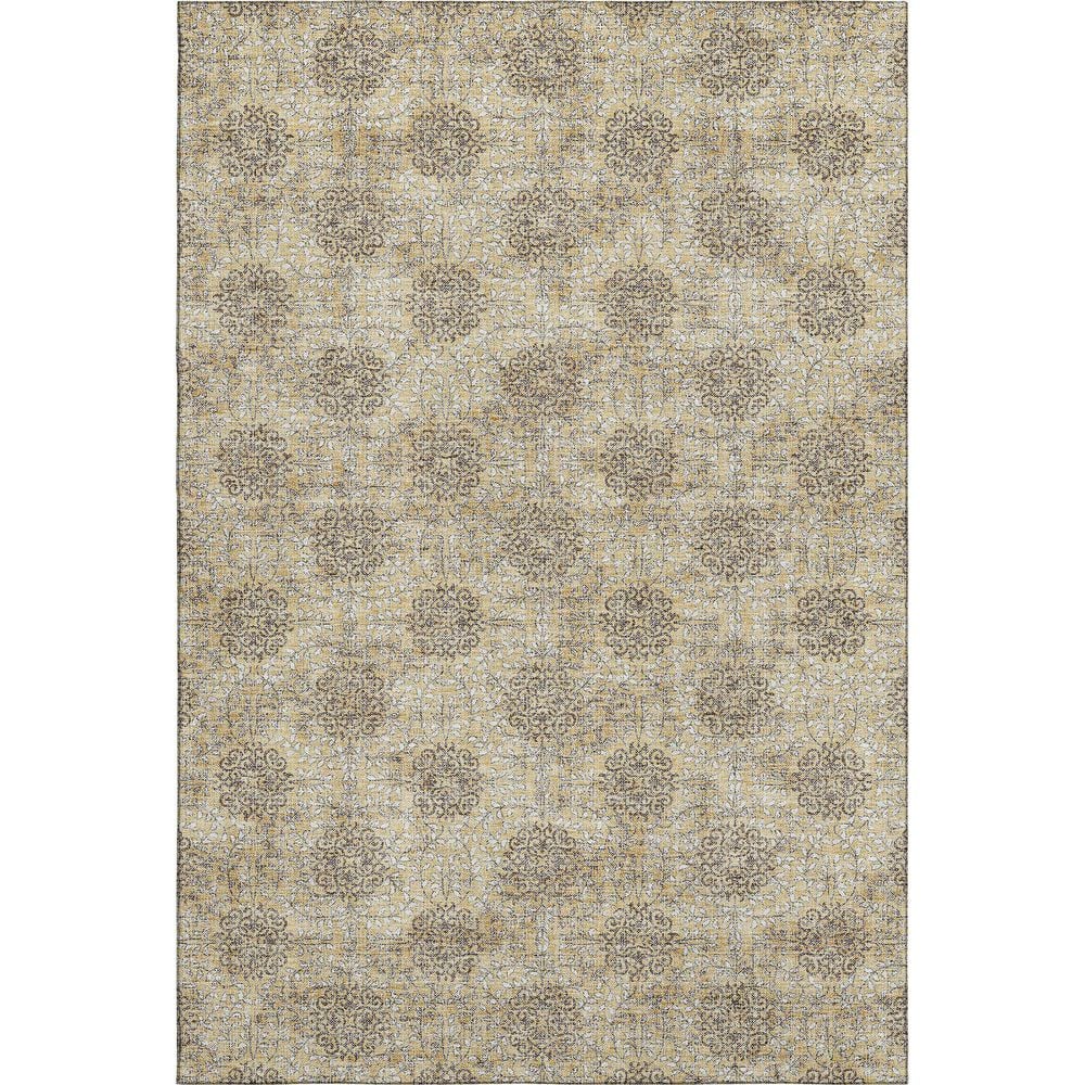 Mayfield Premium Machine Washable Abstract AMF1856 Gold 5 ft. x 7 ft. 6 in. Area Rug price history on PriceWatchPro