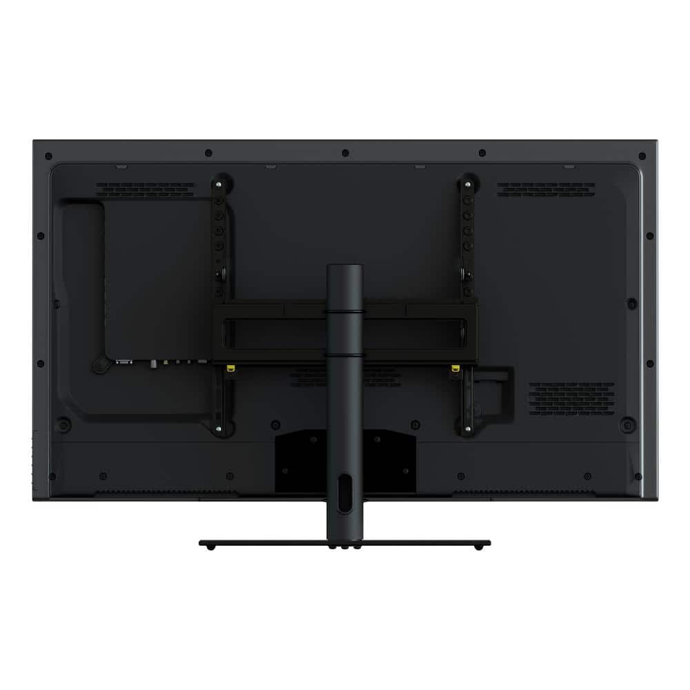 Black Glass Adjustable Tilt and Turn TV Stand for 55" LCD Displays