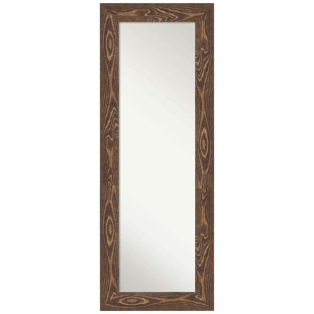 Non-Beveled Bridge Brown 20 in. W x 54 in. H Full Length Framed On the Door Mirror price history on PriceWatchPro