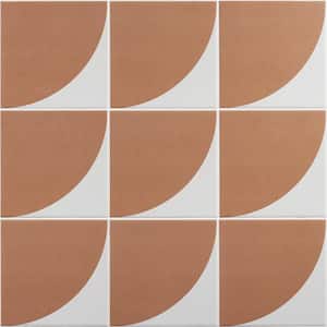 Stacy Garcia Tori Deco Terracotta 7.87 in. x 7.87 in. Matte Porcelain Floor and Wall Tile (11.19 sq. ft./Case)