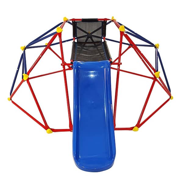 Bon Furni 6 ft. Multi-Colored Outdoor Climbing Dome with Slide