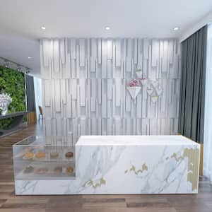 19.7 in. x 19.7 in. Decorative PVC 3D Wall Panels Ares Wall Design