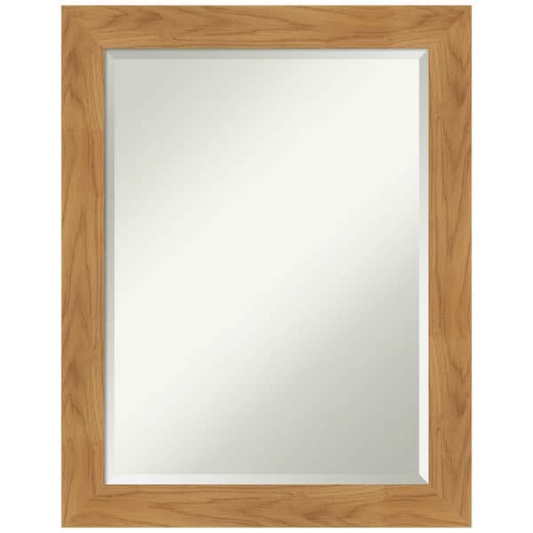Amanti Art Carlisle Blonde 22 in. x 28 in. Casual Rectangle Framed Bathroom Vanity Wall Mirror