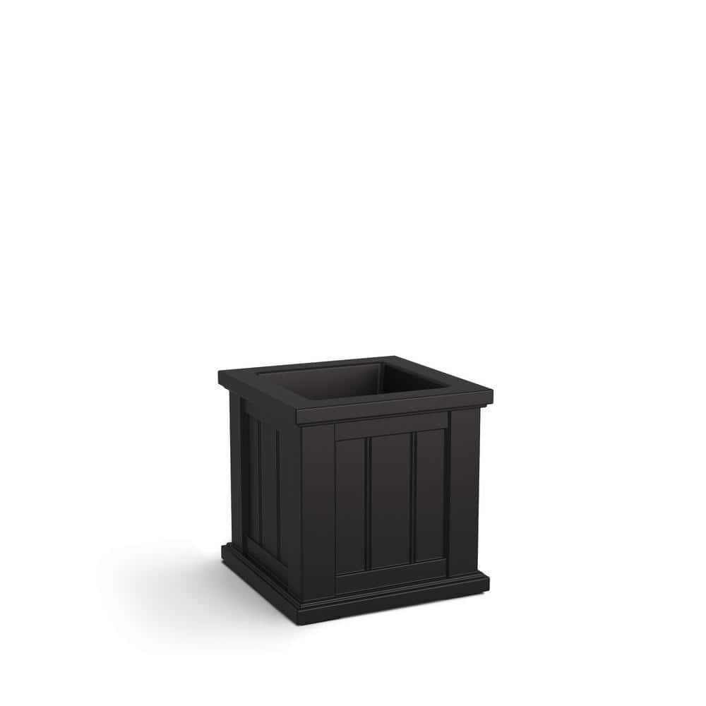 Cape Cod Black Polyethylene Self-Watering Outdoor Planter