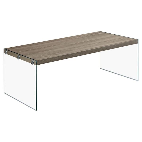 HomeRoots Mariana 44 in. Rectangle Manufactured Wood Gray Coffee Table