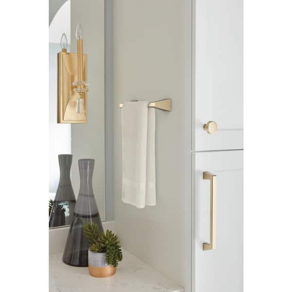 Blackrock 9 in. Wall Mounted Towel Bar in Golden Champagne