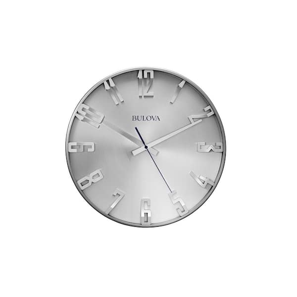 Photo 1 of 16 in. H x 16 in. W Wall Clock with Slimline Metal Case