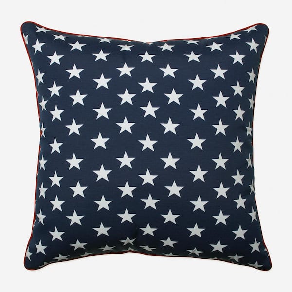 Pillow Perfect Blue Square Outdoor Square Throw Pillow
