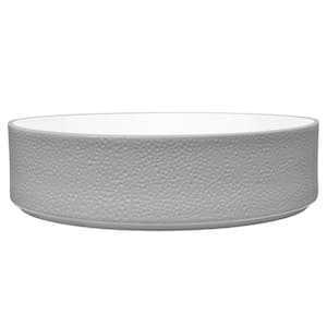 Colortex Stone Gray 10 in., 67 fl. oz. Porcelain Serving Bowl