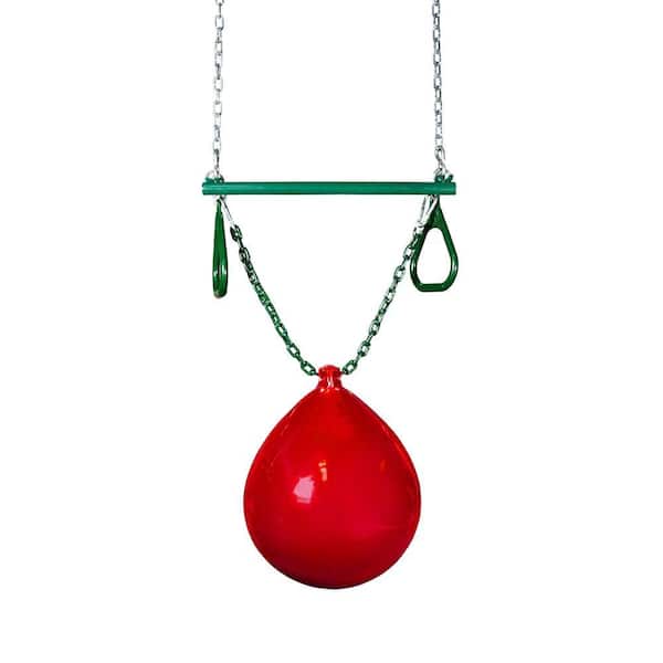 Gorilla Playsets Red Buoy Ball with Trapeze Bar