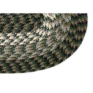 Alpine Collection 3-Piece Hunter Stripe Braid Rug Set - (36 in. x 54 in. : 18 in. x 54 in. : 18 in. x 28 in.)