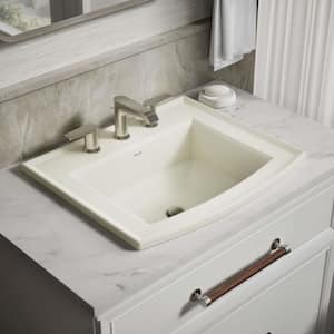 Archer 22.6 in. x 19.44 in. Drop-In Bathroom Sink in Biscuit Vitreous China