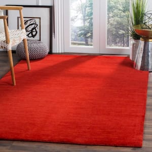 Himalaya Red 5 ft. x 8 ft. Solid Area Rug