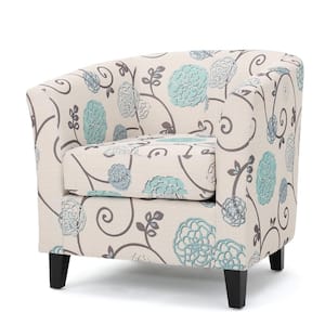 Preston Multicolor Fabric Club Chair (Set of 1)