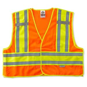 GLoWEAR L/XL Orange Hi-Vis Type P Class 2 Public Safety Vest