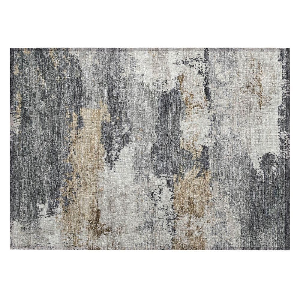 Chantille Machine Washable Indoor/Outdoor Abstract ACN2372 Charcoal 2 ft. x 3 ft. Accent Rug price history on PriceWatchPro