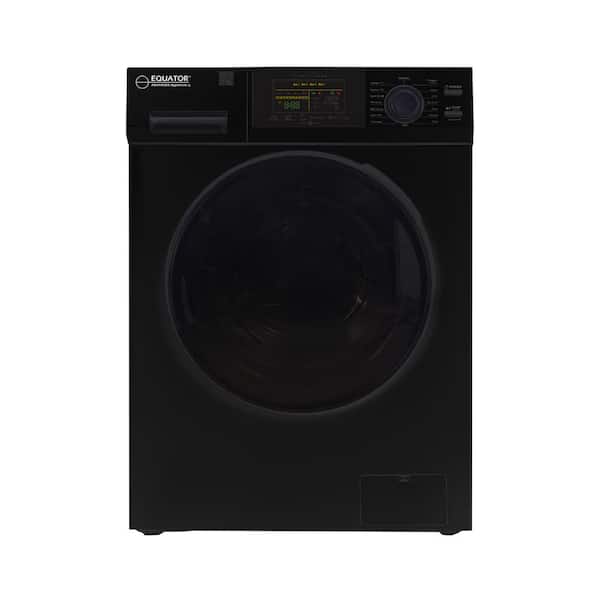 Equator 1.62 cu. ft. 23.5 in. 1400 RPM 16 Programs Touch Pet Compact 110-Volt Sani Digital Front Load Washer in Black