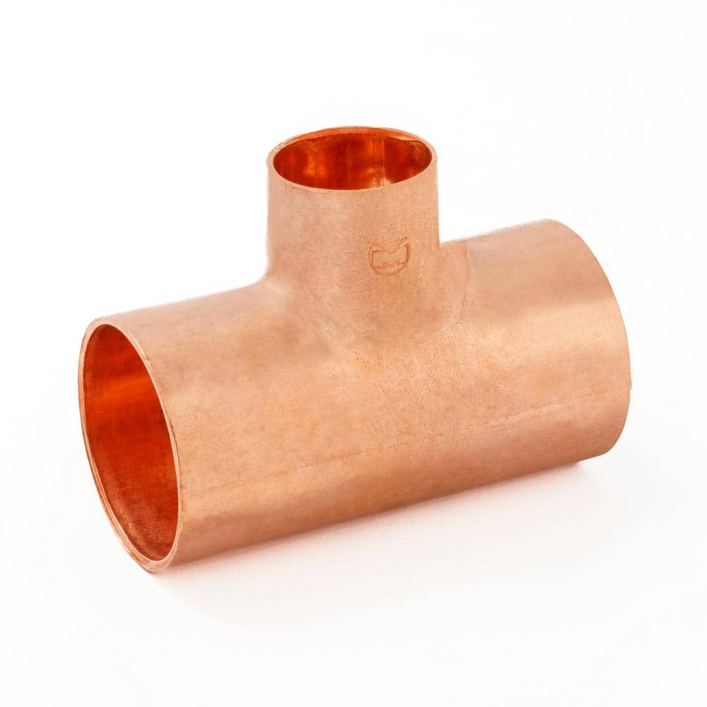 Everbilt 1 1 4 In X 1 1 4 In X 3 4 In Copper Pressure Cup X Cup X 1-1-2-x-3-4-x-3-4-copper-tee