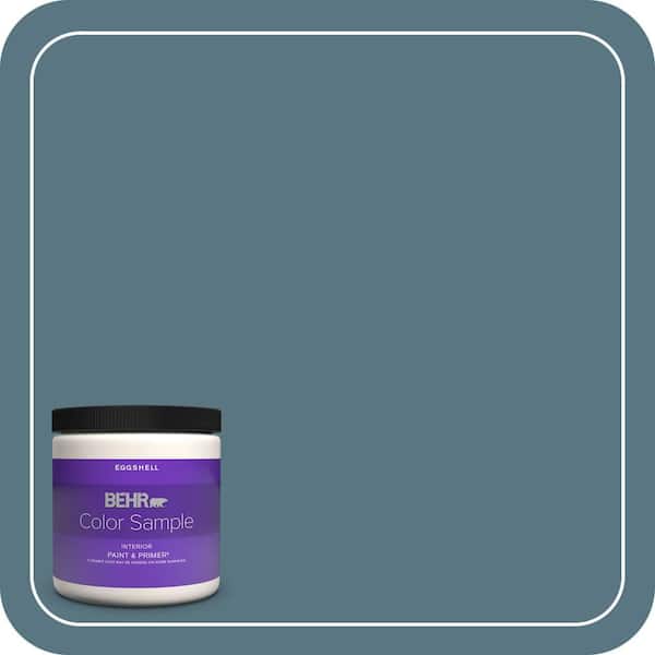 BEHR PREMIUM PLUS 8 oz. #MQ5-26 Hampton Surf Eggshell Enamel Interior Paint & Primer Color Sample