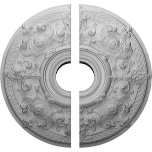 28-1/8 in. x 6 in. x 1-3/4 in. Oslo Urethane Ceiling Medallion, 2-Piece (Fits Canopies up to 10-1/2 in.)