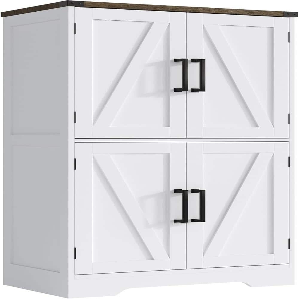 23.6 in. W x 43.5 in. H White Freestanding Medicine Cabinet without Mirror with Adjustable Shelves price history on PriceWatchPro