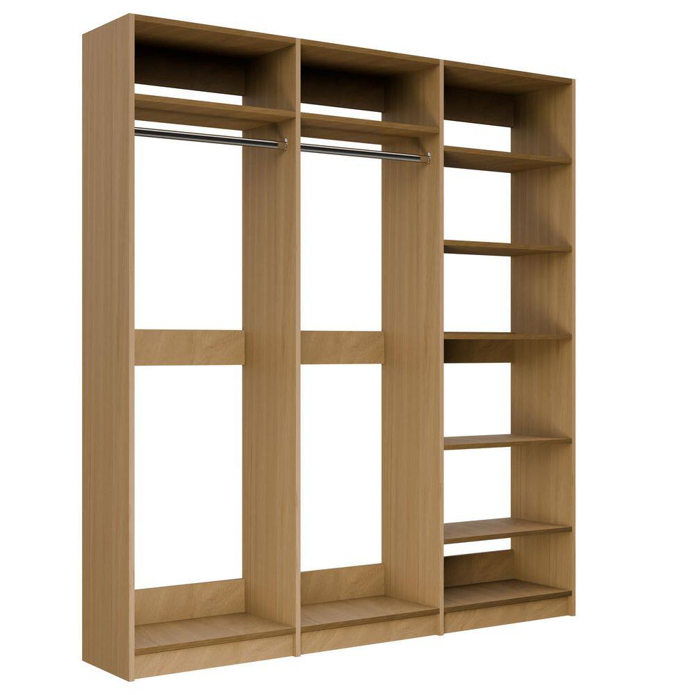 Alto Laundry Room 61.5 in. W Oak 2-Tall Hang and-Shelf Tower 13-Shelf Wood Closet System price history on PriceWatchPro