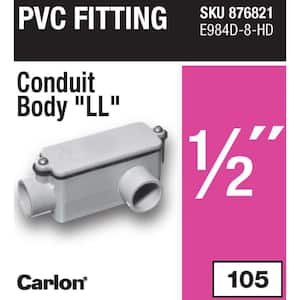 1/2 in. Schedule 40 and 80 PVC Type-LL Conduit Body