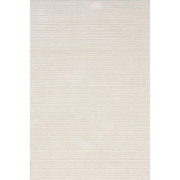 RUGS USA Southwest Striped Wool Ivory 5 ft. x 8 ft. Indoor/Outdoor Patio Rug