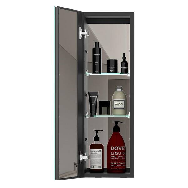 Zeafive 10 in. W x 30 in. H Rectangular Aluminum Medicine