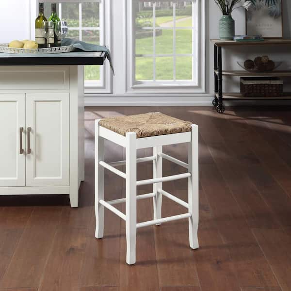 24 in. Cream Bar Stool