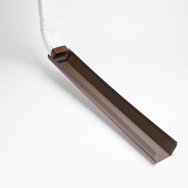 Dripper Flipper Downspout Extension Brown
