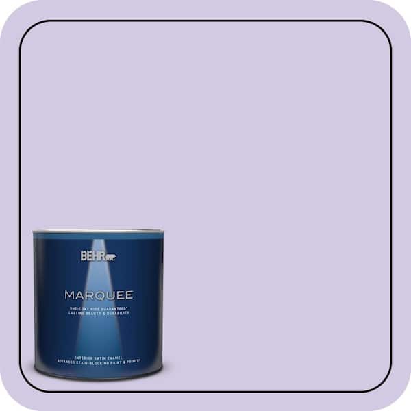 1 qt. #650C-3 Light Mulberry Satin Enamel Interior Paint & Primer