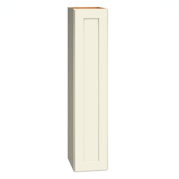 QuickShip Cottage 9 in. W x 12 in. D x 42 in. H Assembled Plywood Shaker Wall Kitchen Cabinet in Starlight