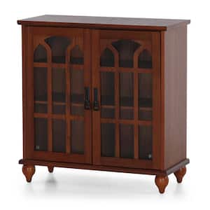 Royal Cherry Display Cabinet with Glass Door
