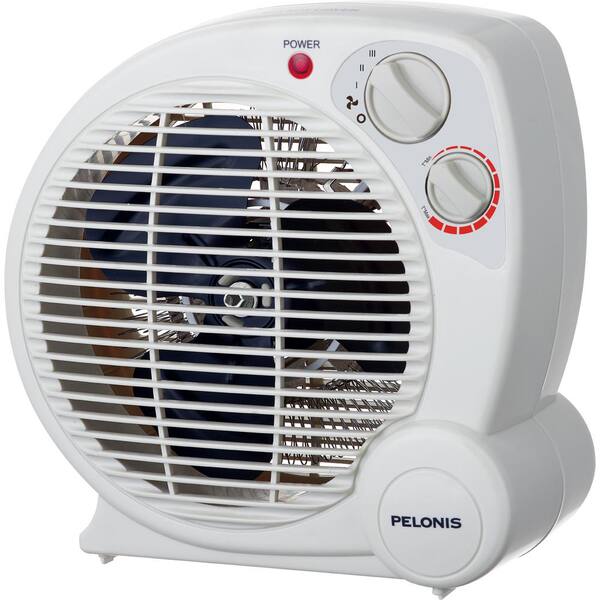 Pelonis 1,500-Watt Fan Compact Personal Electric Portable Heater with Thermostat