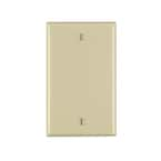 Leviton 1-Gang Blank Wall Plate, Ivory R51-86014-00I