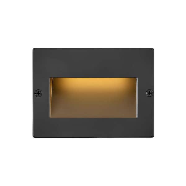 Hinkley Landscape Lighting Taper Horizontal 12v Step Light, Satin Black
