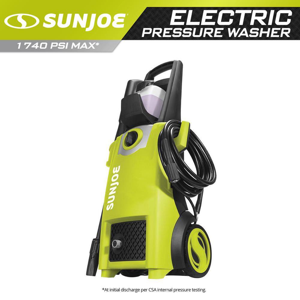 Sun Joe 1740 PSI 1.59 GPM 12.5 Amp Electric Pressure Washer SPX2000