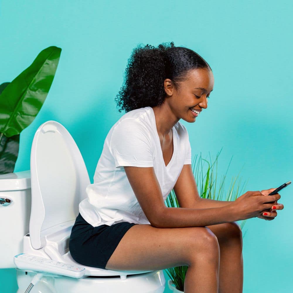 BidetMate 1000 Series White Elongated Heated Smart Toilet Seat