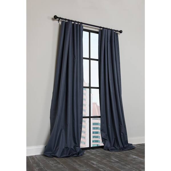 Manor Luxe Navy Blue Thermal Rod Pocket, Navy Blue Blackout Curtains