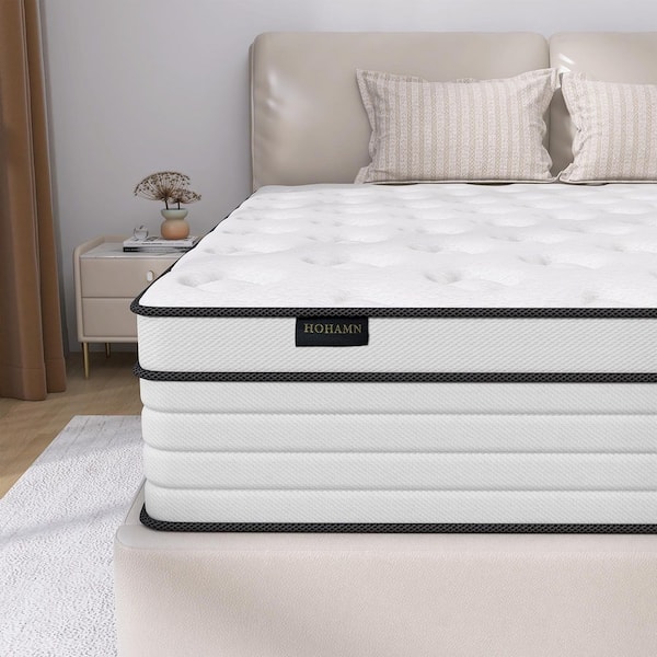 White Full Medium Memory Foam 14 in. Bed-in-a-Box Mattress