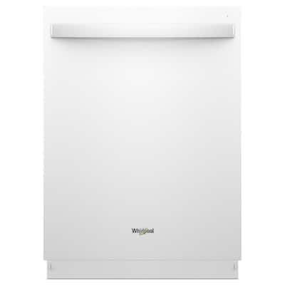24 in. White Top Control Built-In Tall Tub Dishwasher with Fan Dry, 51 dBA