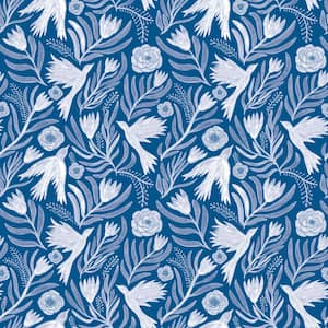 Otomi Dove Summer Night Removable Peel and Stick Vinyl Wallpaper, 28 sq. ft.