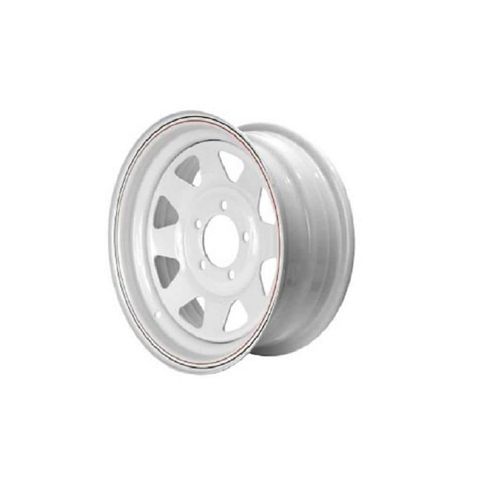 2150 lb. Load Capacity White with Stripe Eight Spoke Steel Wheel Rim price history on PriceWatchPro