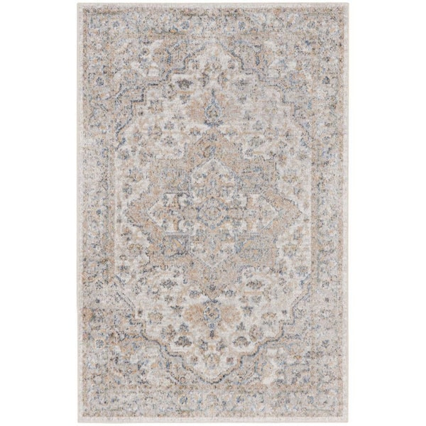 Nourison Astra Machine Washable doormat 2 ft. x 4 ft. Vintage Persian Kitchen Area Rug
