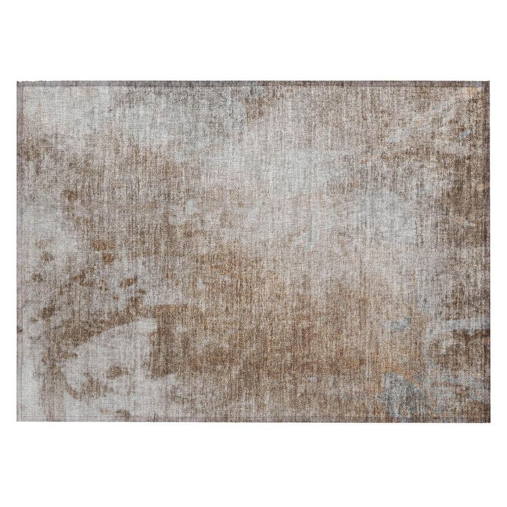 Brown, Off White 2 ft. x 3 ft. Woven Abstract Polyester Rectangle Indoor/Outdoor Area Rug price history on PriceWatchPro
