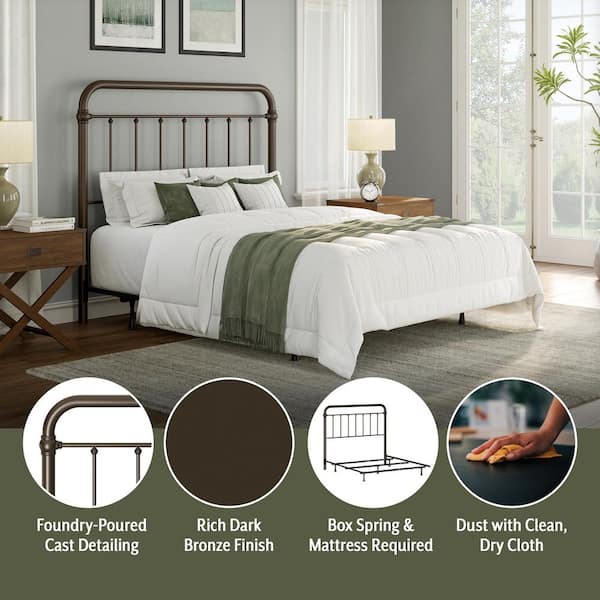 Hillsdale Furniture Kirkland Full/Queen Headboard, Bronze 1863HFQR
