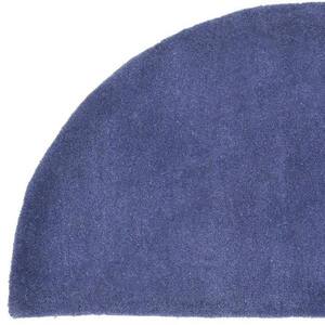 2 ft. x 4 ft. Half Round Hearth Rug, Prussian Blue