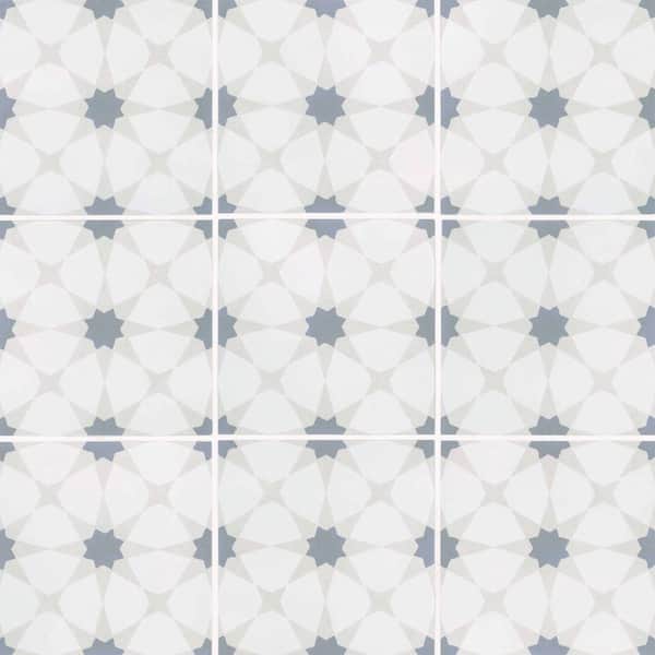 Zoudia 8 in. x 8 in. Matte Porcelain Encaustic Floor and Wall Tile (371.52 sq. ft./Pallet)